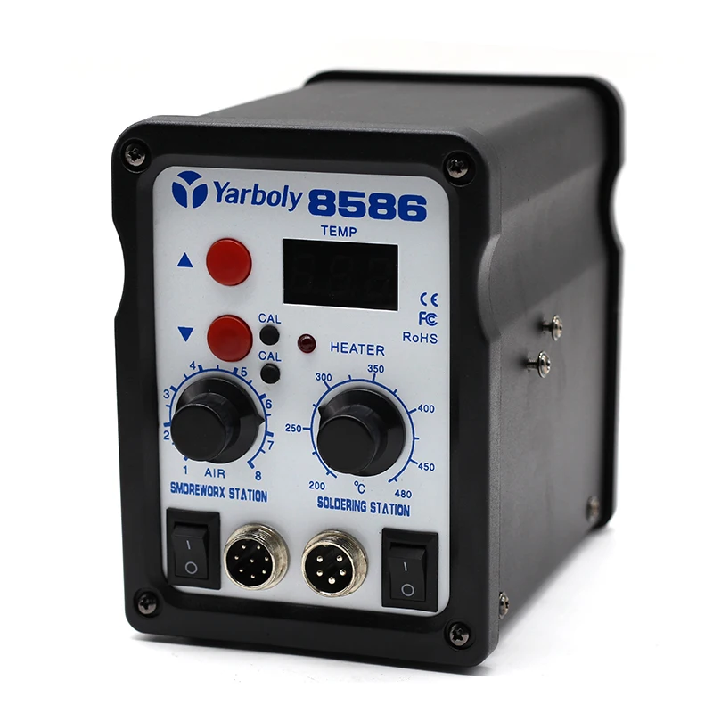 Yarboly паяльник 8586 станция для распайки цифровой SMD BGA паяльная горячая воздушная