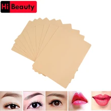 10 шт./лот 3D силикон Перманентный макияж тату тренировки поддельные накладные кожи заготовка волок для оборудование для микроблейдинга для начинающих