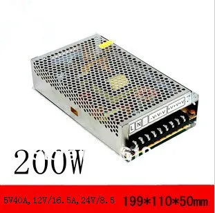 

200W Switching Power Supply For LED Strip light voltage 5V ,12V ,24V, power transformer