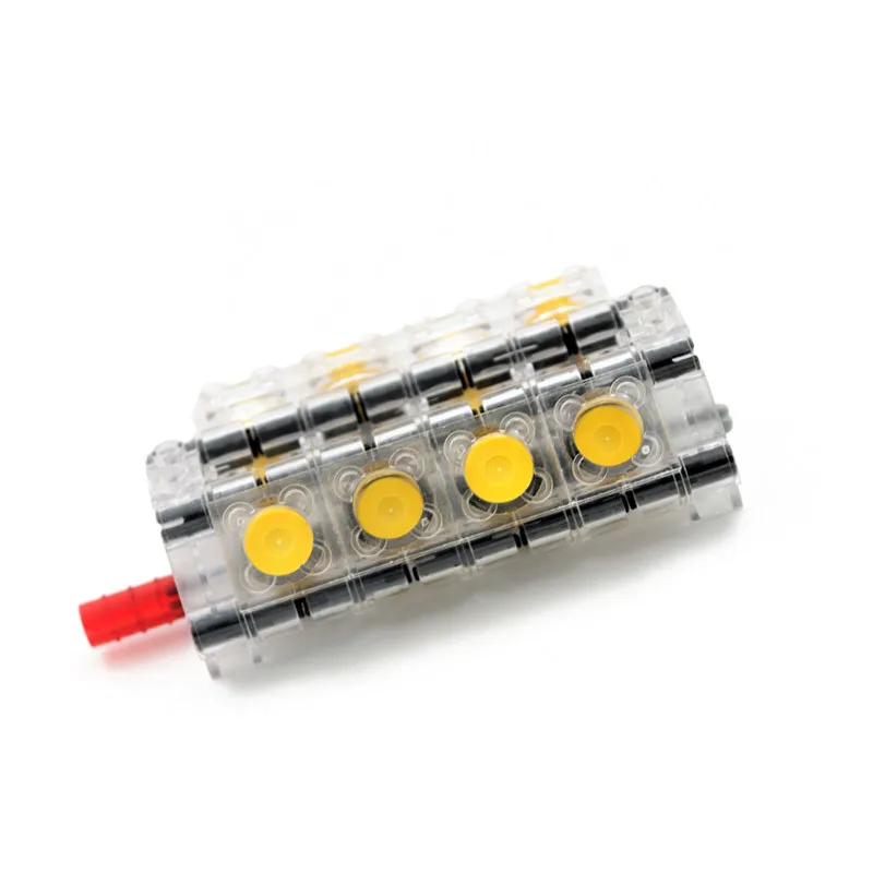 1Set V8 Engine Cylinder Technic Car Blocks Power engine cylinder model Building Bricks Toy compatible with legoes technic parts 