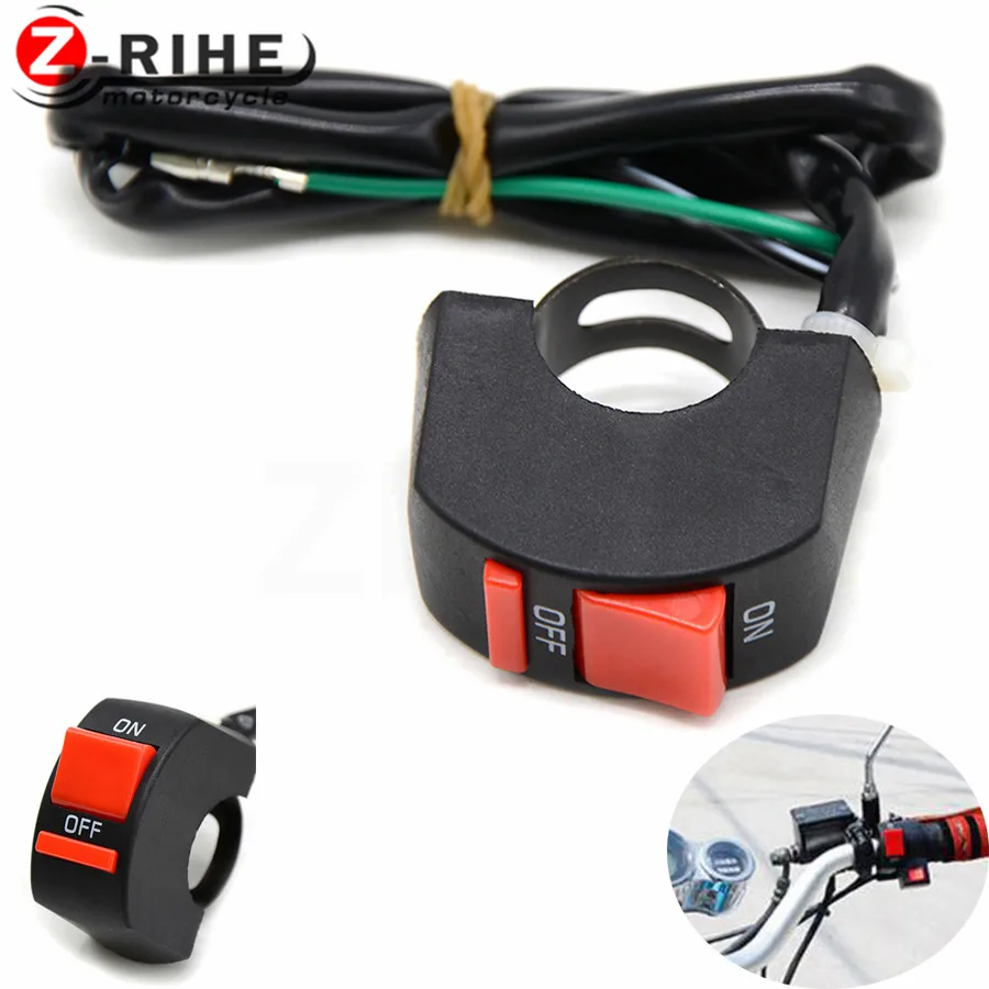 1Pcs Newest Universal Handlebar Fog Light Switch Motorcycle Headlight Switch ON/OFF Button Light Switch Moto Accessory
