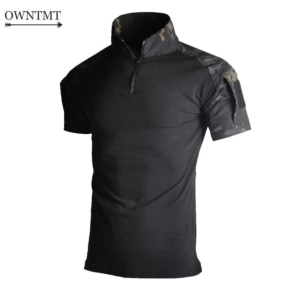 

Assault Camouflage Tactical T Shirt Men Short Sleeve US Army Frog Combat Tees Shirt Summer Multicam Military Airsoft Shirts Polo