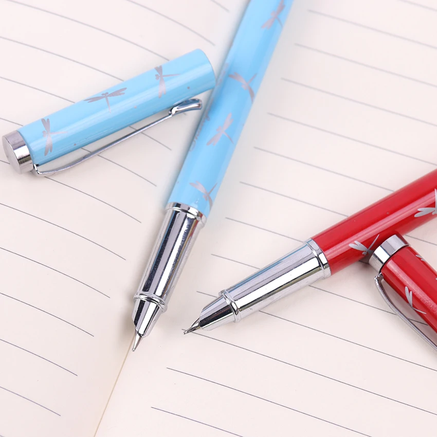1 шт. Высококачественная перьевая ручка Iraurita, полностью металлические ручки для офиса и школы, канцелярские принадлежности, 0,5 мм перо