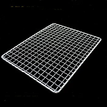 

new 40x40cm stainless square bbq net barbecue meshes cake rack streaming rack pork rack oil filter mesh
