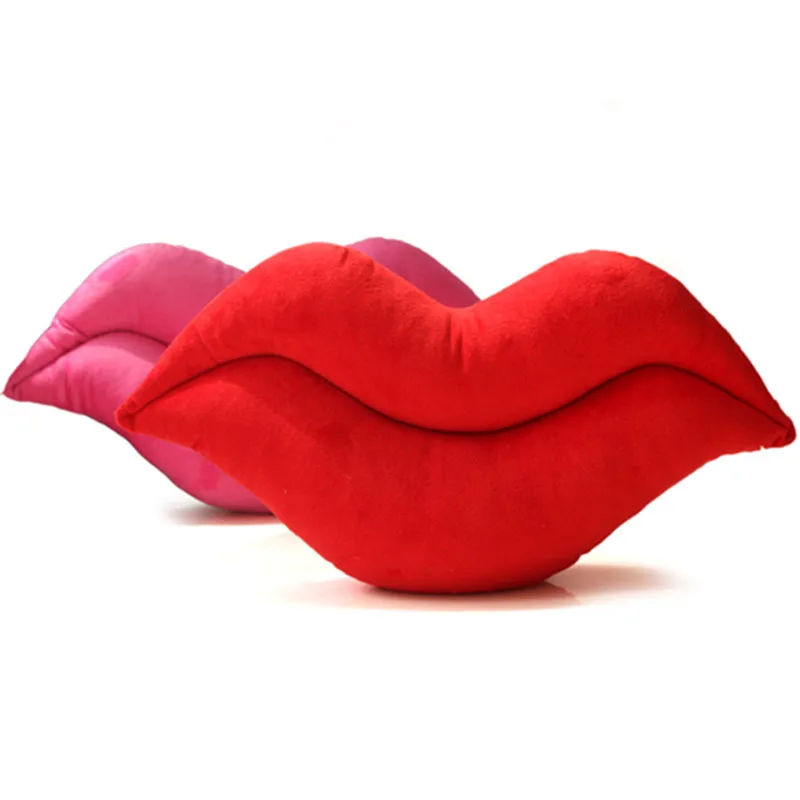 

50cm 65cm Plush Mouth Toy Stuffed Soft Lips Shape Pillow Home Sofa Decorative Cushion Gift For Girl