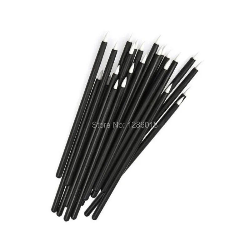 200Pcs Cosmetic Black Fine Eyeliner Brushes Profession Eye Liner Brush