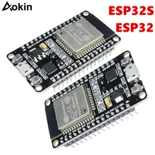 ESP32 ESP32S ESP-32S ESP-32 CP2102 беспроводной WiFi Bluetooth макетная плата Micro USB двухъядерный усилитель мощности фильтрующий модуль