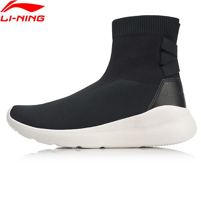 Clearance) Li-Ning Women NO PANTS Classic Lifestyle Shoes Sock-Like Mono Yarn LiNing Sport Shoes Sneakers AGCN088 YXB219