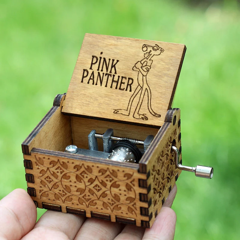 20 видов стилей День рождения Подарочная Музыкальная Коробка красота и чудовище Радуга Крестный отец игра трона - Цвет: Pink Panther