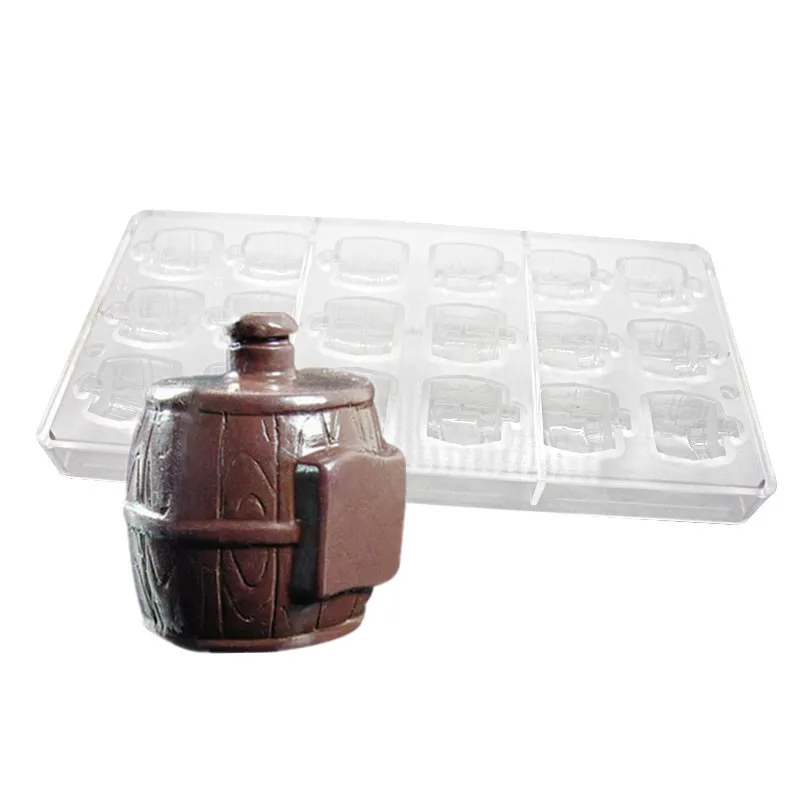 Goldbaking Barrel Shape Chocolate Mould Jelly Ice Mold Soft Sweets Kitchen DIY Candy Tool | Дом и сад