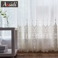 Delicate Embroidered Tulle Curtains 1