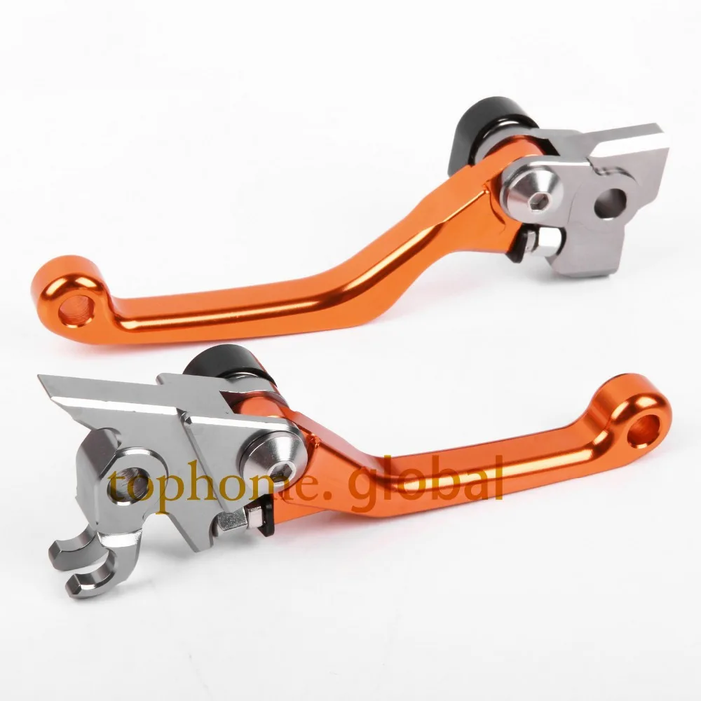 Для KTM 250 SX/XC/EXC/EXC-F 2006-2013 одна пара ЧПУ Сводные сцепные рычаги 2007 2008 2009 2010 2011 2012 оранжевый