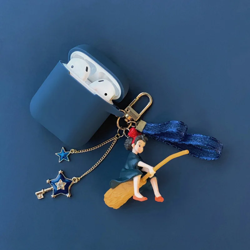 Силиконовый чехол с подвеской в виде милых японских звездочек для Apple AirPods