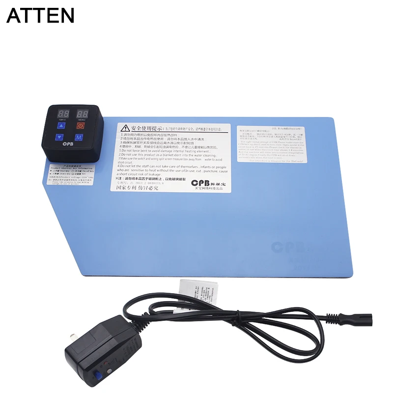 

ATTEN 220V LCD Separator Machine Heating Silicone Plate To Split Separate Smartphone Digitzer Touch Screen + EU Version Charger
