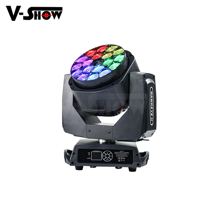 Vshow Big Bee Eyes Led Moving Head Light 19x15w RGBW 4in1 Beam Wash