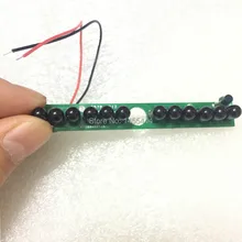 Lihmsek 12 шт. IR светодиодный s инфракрасный светодиодный щит 940nm DC5V CCTV светодиодный светильник лампа доска для видеонаблюдения аксессуары 60 градусов угол обзора