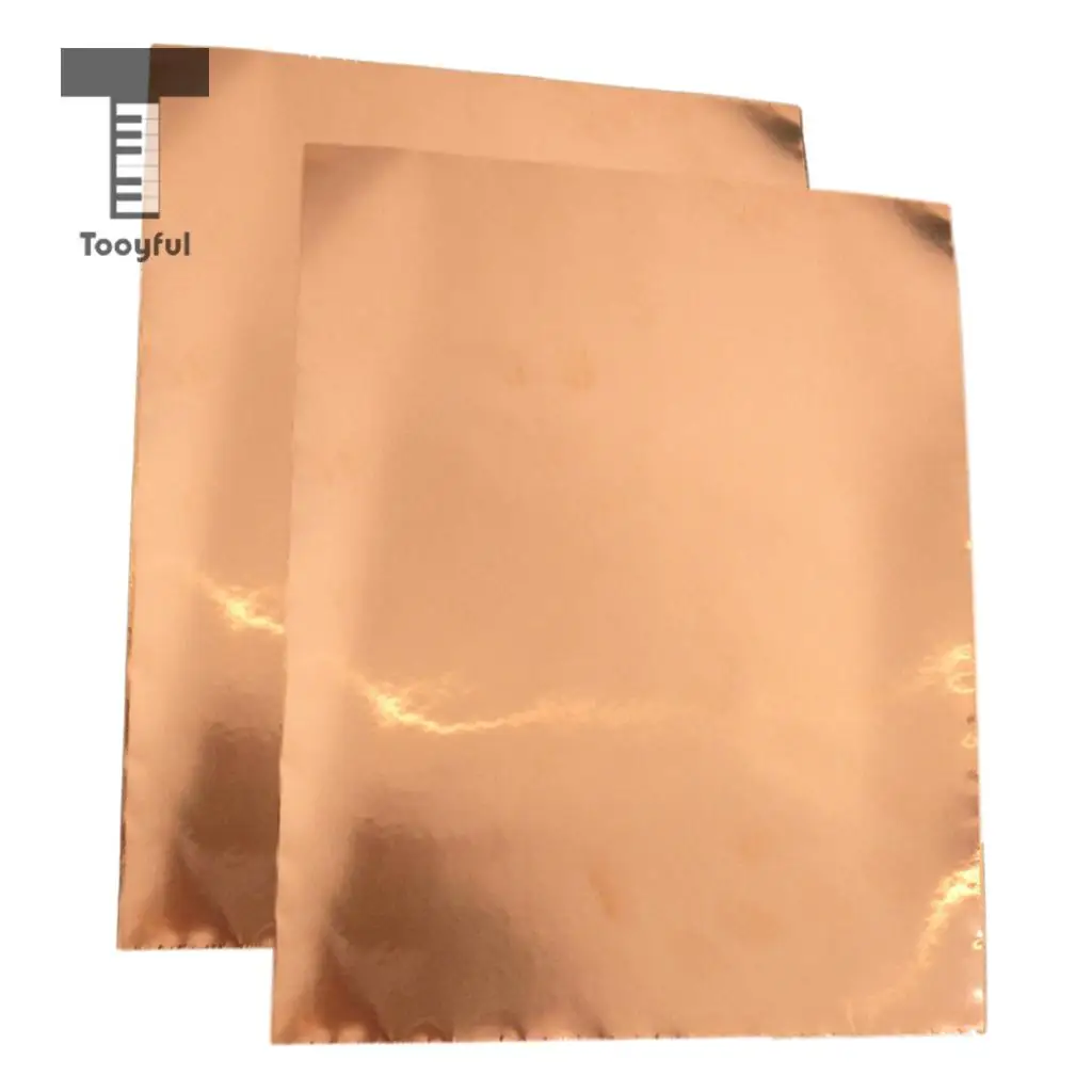 Guitar Copper Foil Tape Electric Guitar Copper Foil Tape Self Adhesive EMI Shielding 30cm*20cm 2 Sheet Pack