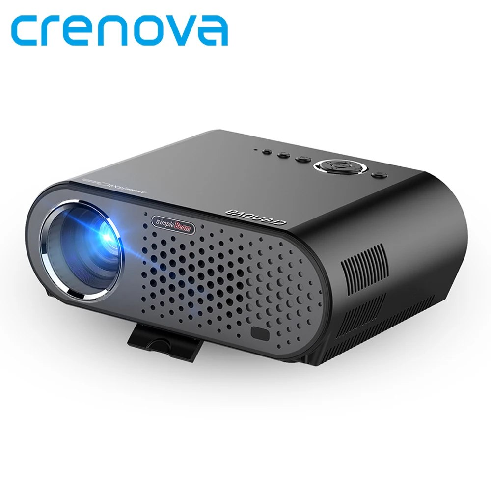 Crenova GP90 1280x800 Full HD 3200 Lumen LED Projector GP90UP 1GB 8GB Android 4 4 Bluetooth