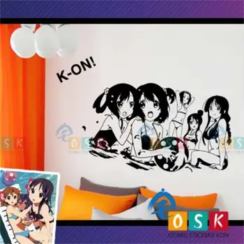 

Kon light tone girl swimsuit version wall stickers cartoon cartoon face glass decorative stickers