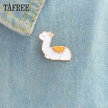 TAFREE Америка верблюд лацкан булавка милый ребенок лама брошь животное Альпака значок твердая эмаль для шляпы мешок джинсы украшения для футболки девочка мальчик