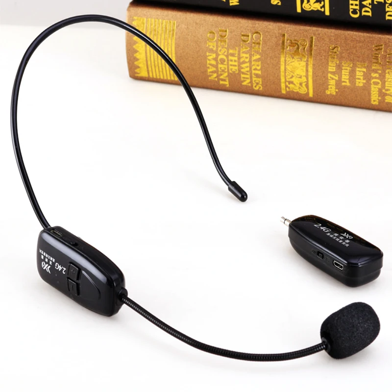 2.4G Wireless Microphone Transmitter Speech Headset Megaphone Radio Mic