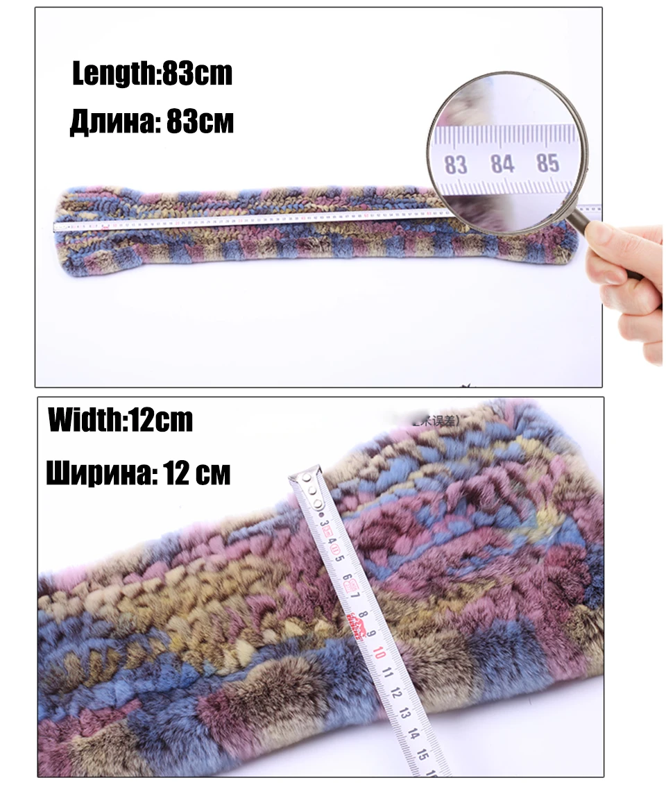 100% Real Rabbit Fur Scarf Lady Luxury Natural Fur Scarf 2018 Brand New High Quality Winter Scarves For Women  (6)