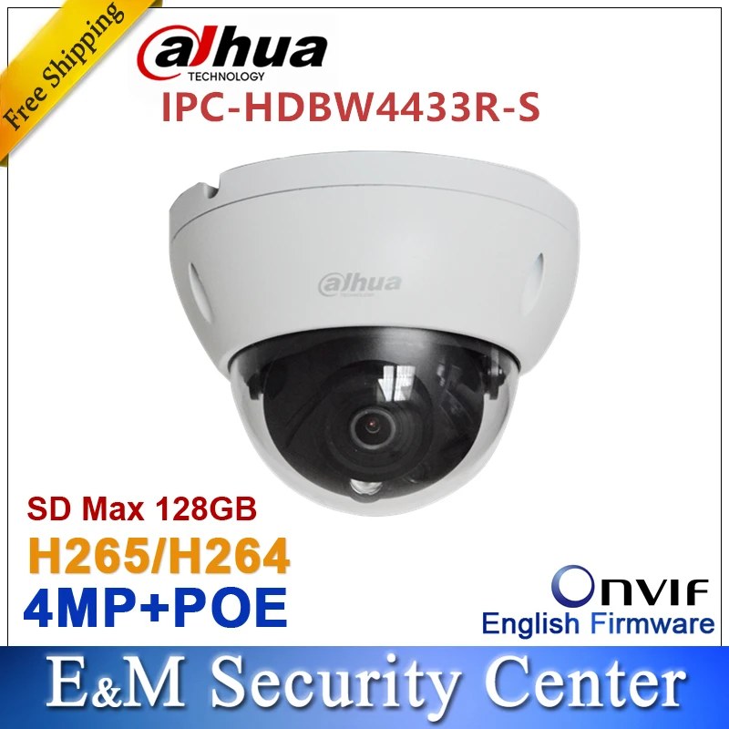 

Original dahua 4MP IPC-HDBW4433R-S replace IPC-HDBW4431R-S and IPC-HDBW4421R IP POE HD Network IR cctv Dome IP CCTV Camera