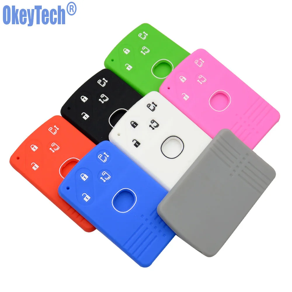 Силиконовый чехол для ключей OkeyTech 4 кнопки Mazda 2 3 5 Premacy Miata 6 8 RX8 MX5 M8 защита брелока