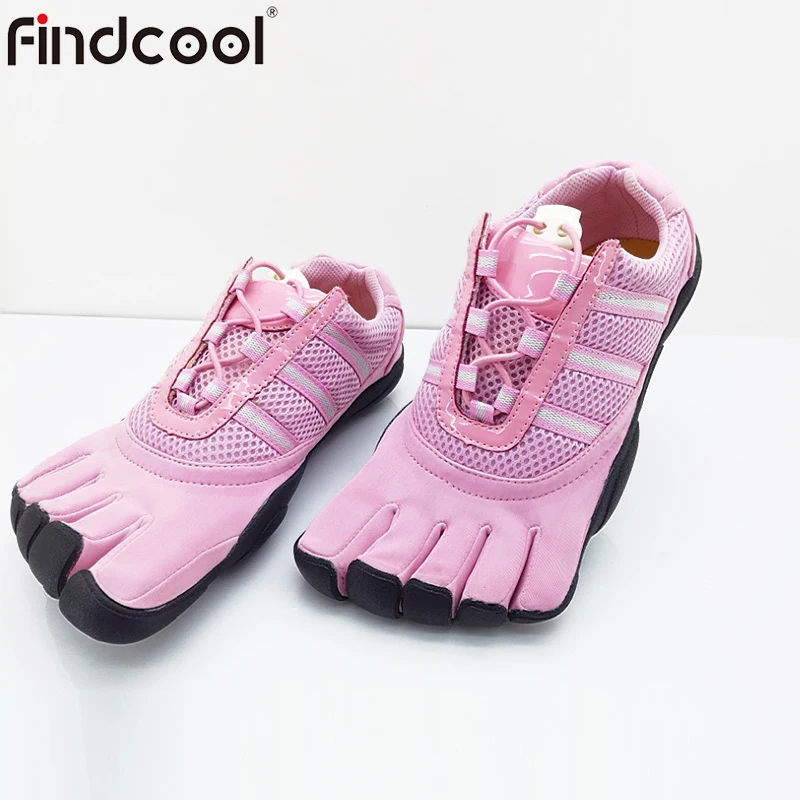 

Findcool Couples Five Finger Shoes Yoga Shoes Five Toe Shoes Lace-up Barefoot Net Shoes Bresthable for Men Women