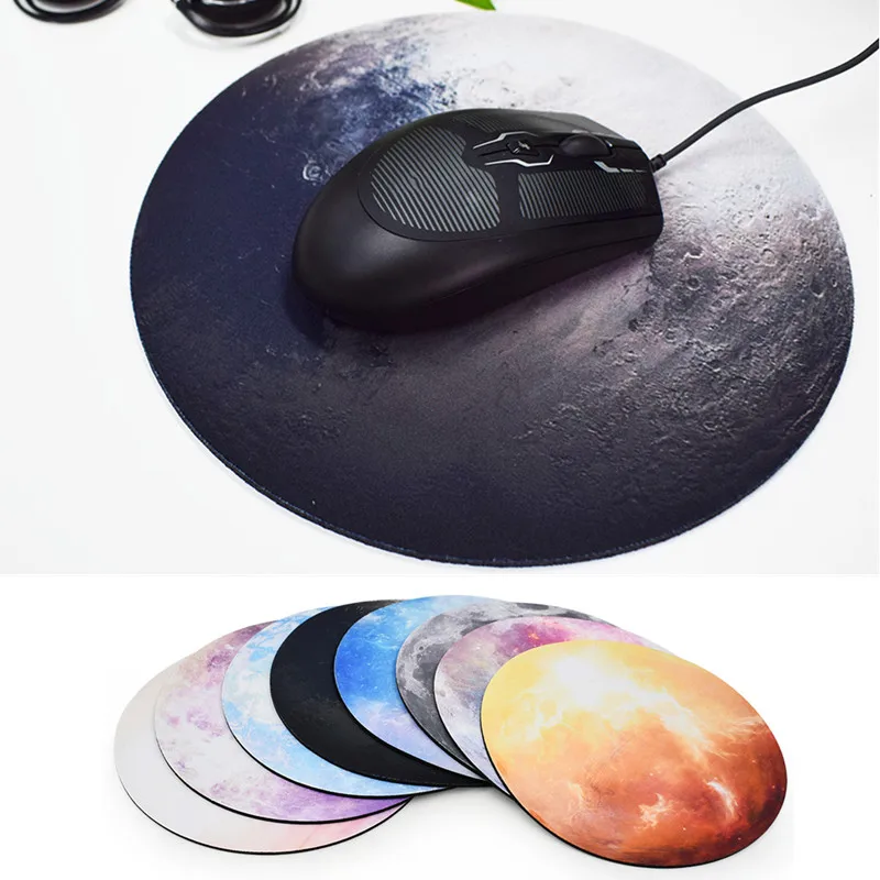 

New Rainbow Circular Mouse Pad with Planet Series Style for Moon/Black Moon/Earth/Venus/Mercury/Mars/Jupiter/Pluto/ Circular Mat