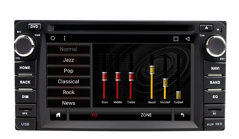 Best Eunavi 2 din Android 8.1 tda7851 car dvd radio player for Toyota Hilux VIOS Old Camry Prado RAV4 Prado 2003-2008 gps navi stereo 23