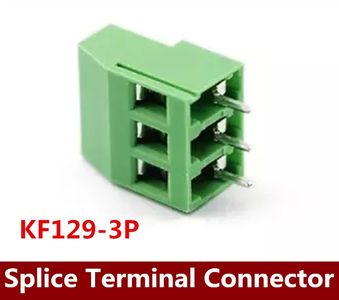 

High Quality 200PCS KF129-3P KF129 3Pin Splice Terminal Connector Spacing 5.08MM 300V 25A