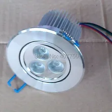 В Северную Америку 4 провода rgb 3в1 3X3 Вт светодиодный потолочный светильник DC12V 10 шт./лот используется для бытовой светильник ing антикварный магазин