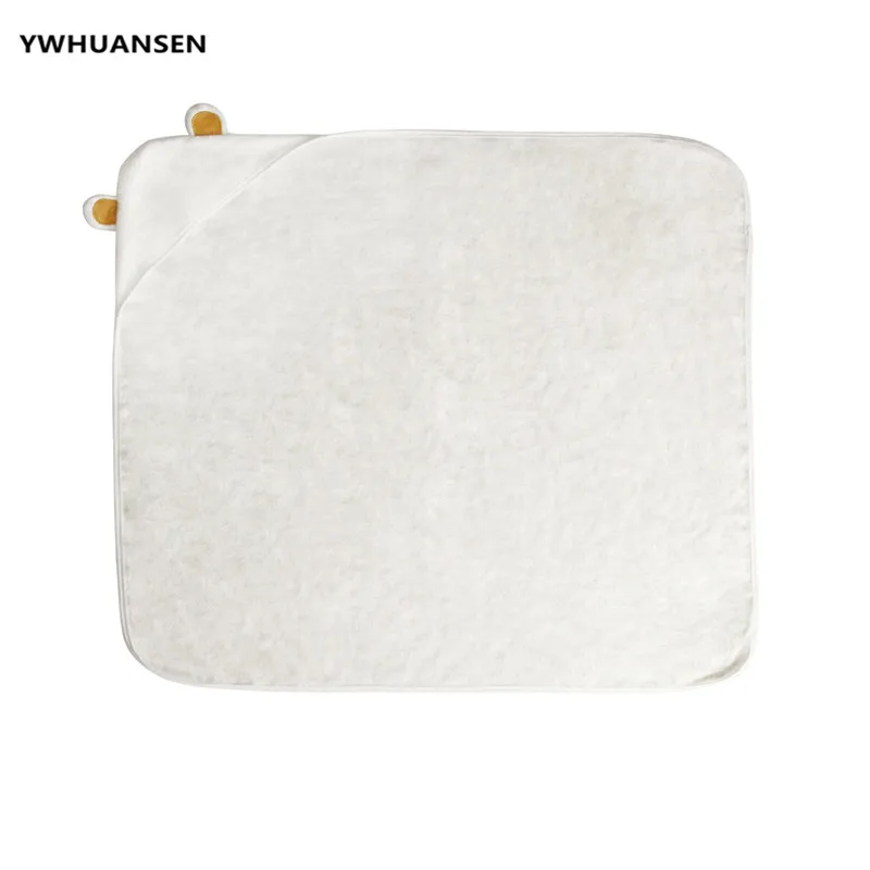 90*90cm Autumn Winter Baby Towel With A Hood Bamboo Fiber Kids' Bath Towel Cute Ear Infant Wrap Blanket Newborn Stuff