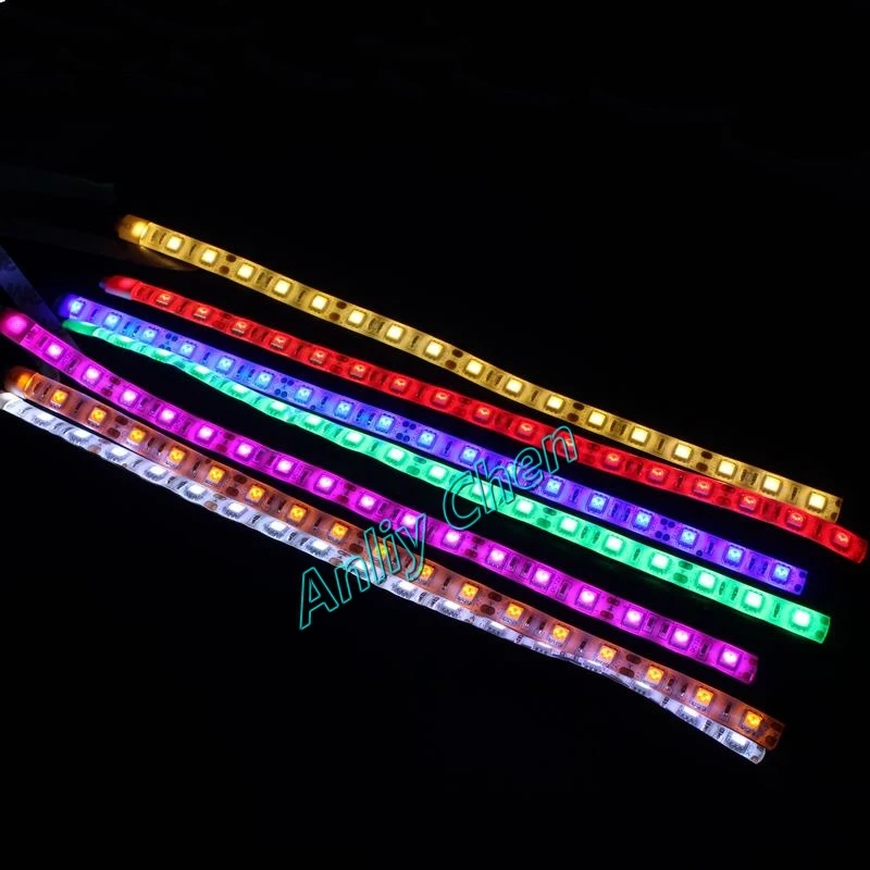 

2pcs lot PC Computer Case DC 12V 4P Rainbow LED Light Bar SMD Adhensive Neon Strip