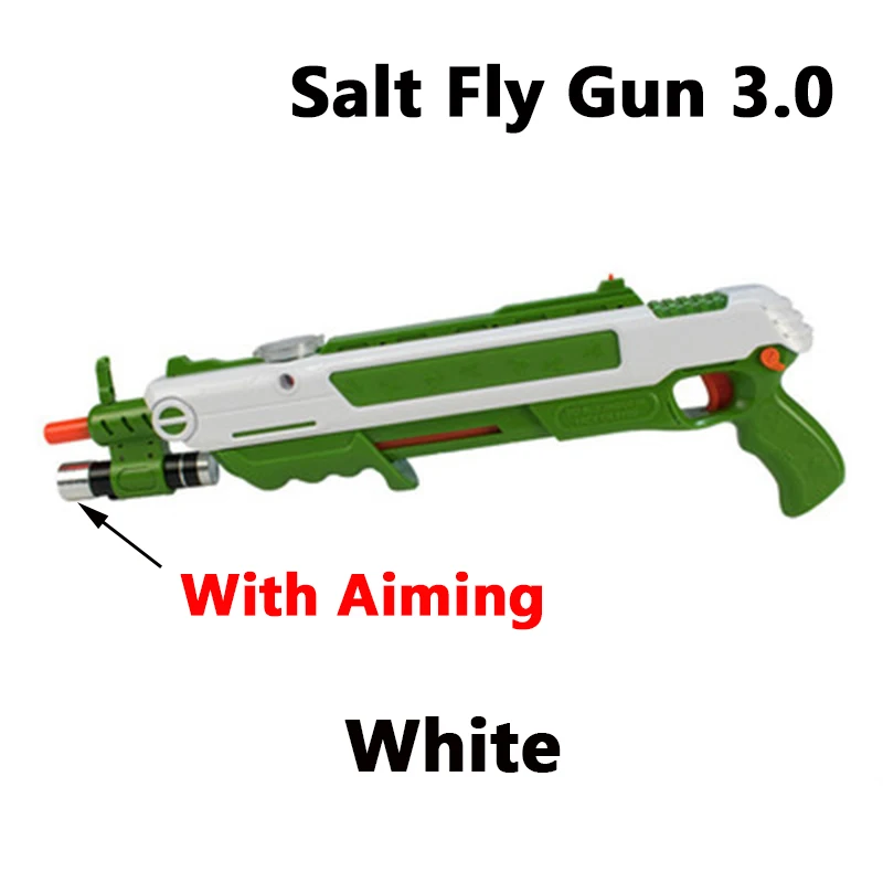Price New 12 Types Bug Salt Fly Gun Salt and Pepper Bullets Blaster Airsoft for Bug Blow Gun Mosquito Model Toy Salt Gun Party Gifts
