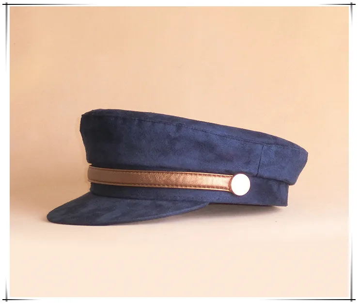Военные кепки для мужчин и женщин родитель-детский головной убор Newsboy шляпы винтажная шляпа мода замша кожа Повседневная Кепка Капитана LGDTUT