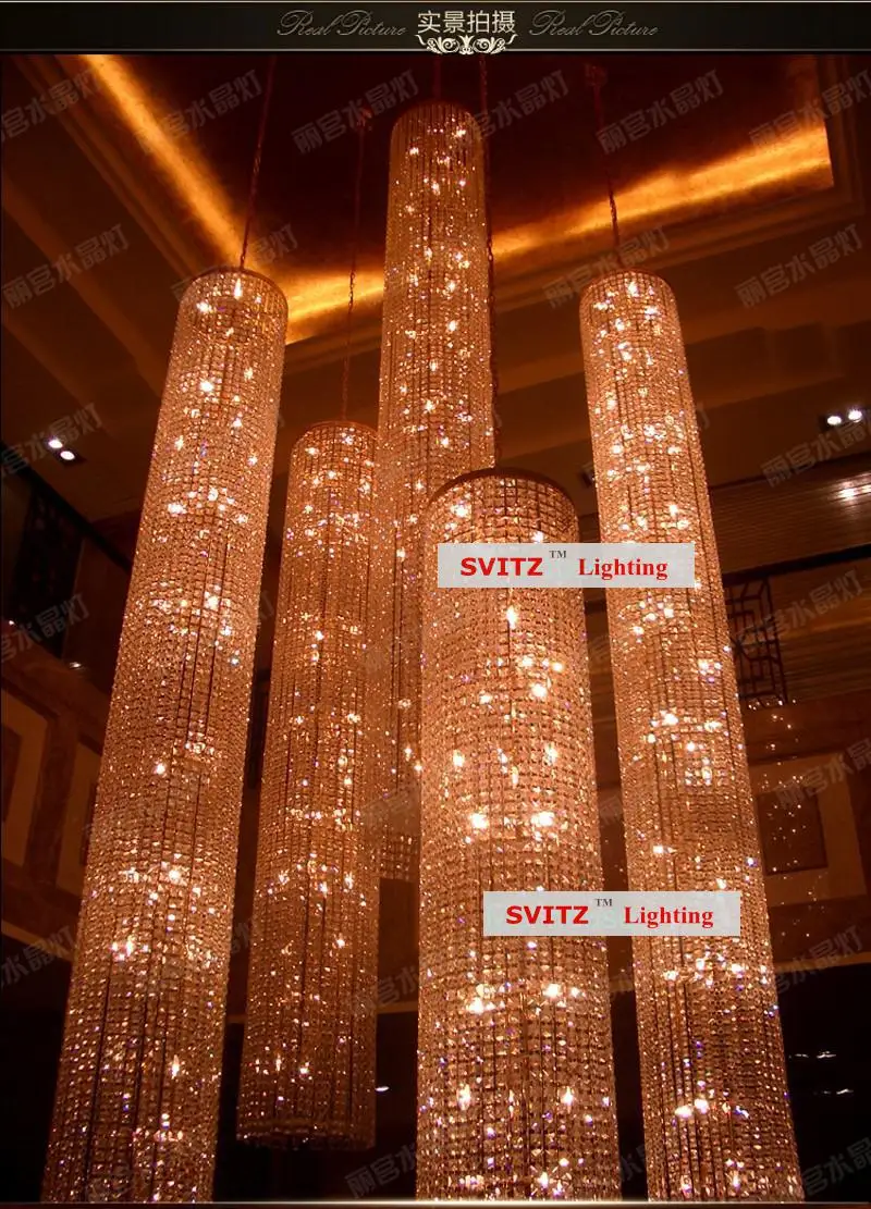3-8 М XL XXL длинная Хрустальная люстра led lustre de cristal освещение для проекта гостиничных светильников Хрустальное освещение лестничные люстры