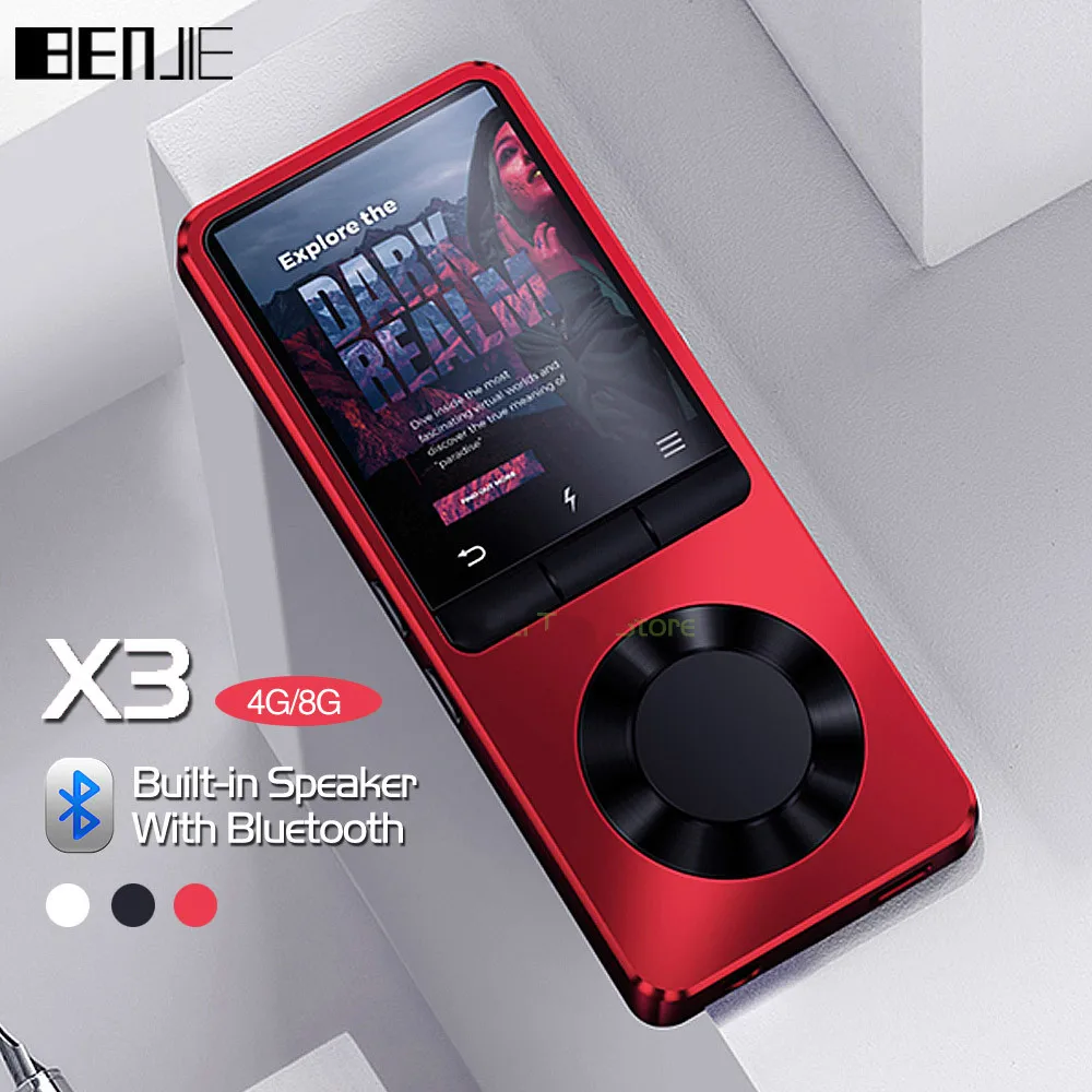 

MP3 Player Bluetooth Portable Music Player with FM Radio Recording Alarm Clock expandable Up to 128GB