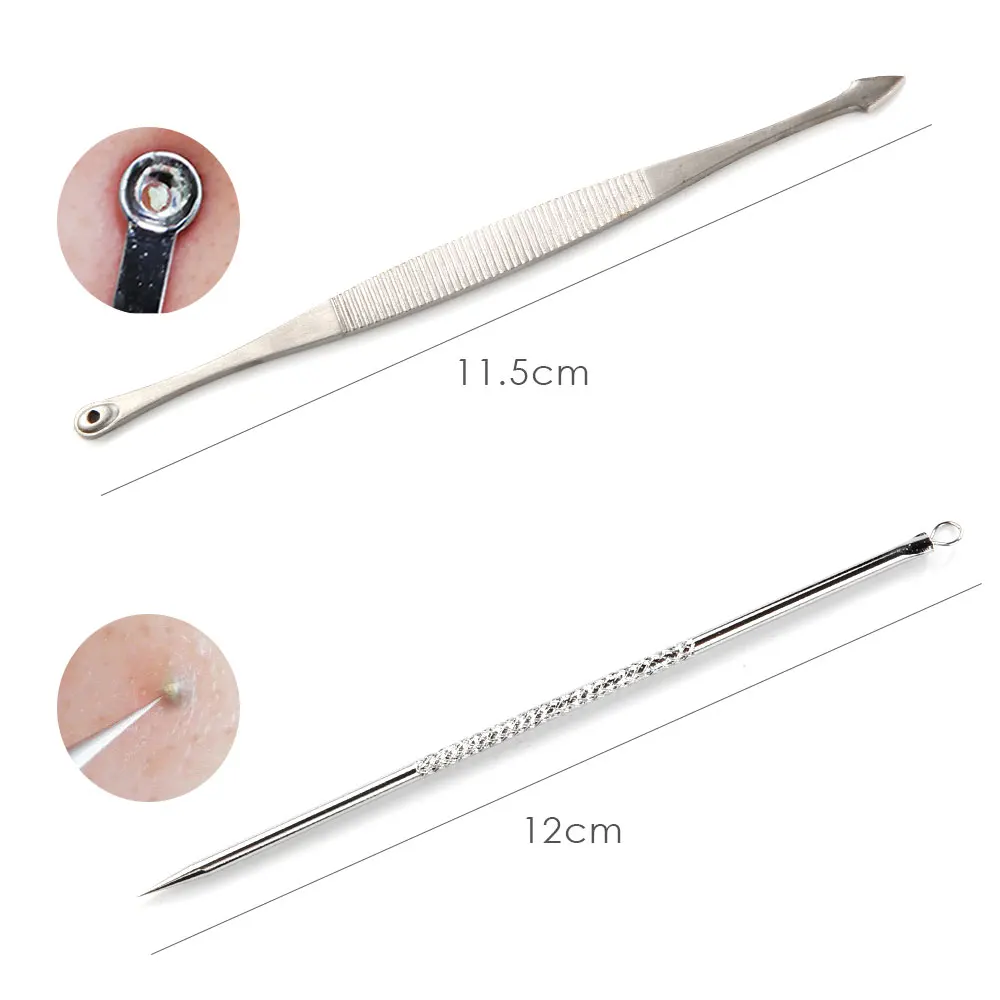 7pcs Blackhead Remover Tool Black Spots Needles Pore Cleanser Vacum Comedone Pimple Blemish Extractor Beauty Acne 4