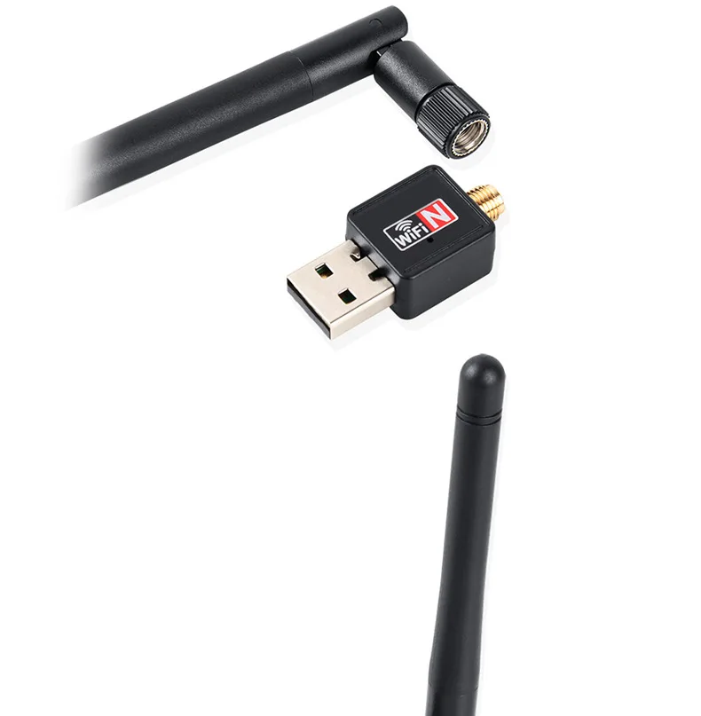 USB WiFi адаптер мини Сетевая карта 150 Мбит/с 2dBi Wi-Fi адаптер PC антенна Wi-Fi WiFi ключ 2,4G USB Ethernet WiFi приемник