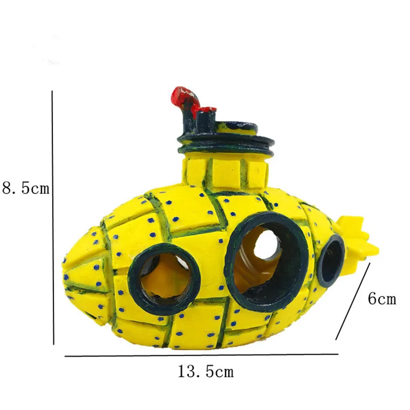 1 шт. украшение для аквариума u-лодка космический корабль пирамиды рыба скрывается пещера отверстие аквариум воздушный насос воздушный камень пузырь Декор - Цвет: b