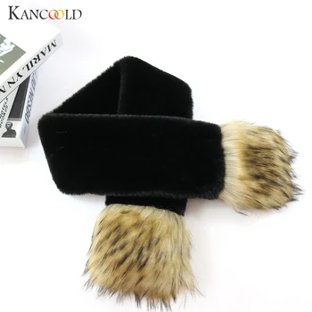 

KANCOOLD Scarf women Winter Warm Girls Faux Fur Multicolor Scarf Outdoor Soft Fashion high quality Scarf Women 2018Nov22