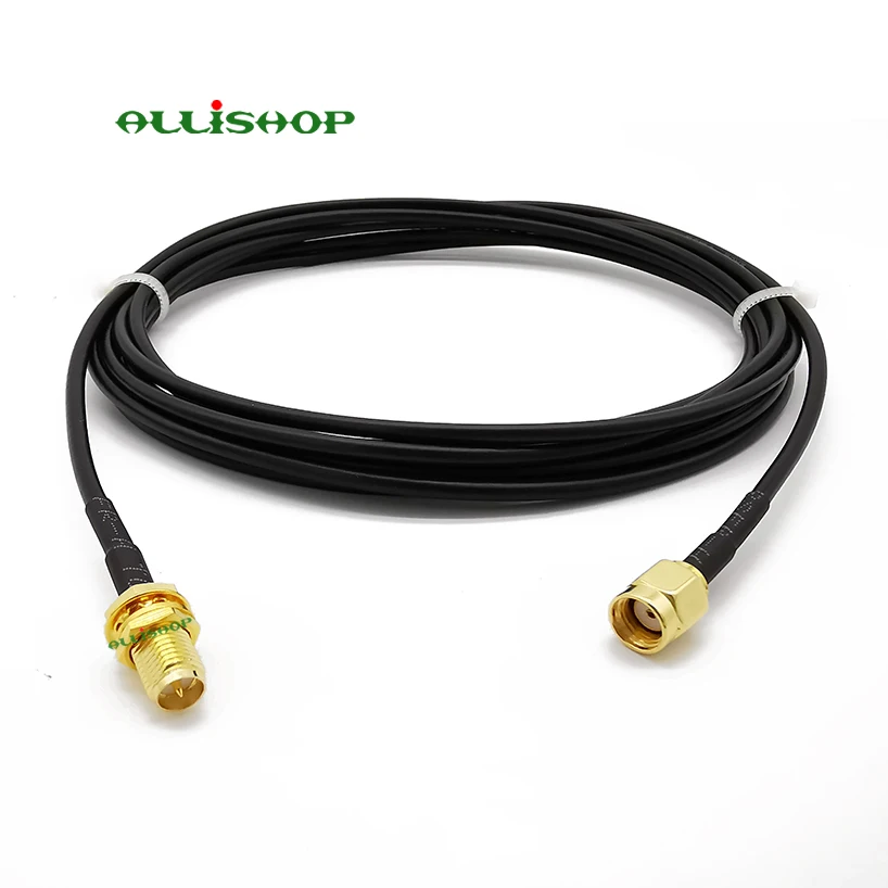 Аудио кабели RG174 антенный кабель-удлинитель для RP-SMA мужчина к RP-SMA женский цифровой коаксиальный Соединительный кабель 7/10/15/20/30/50 см