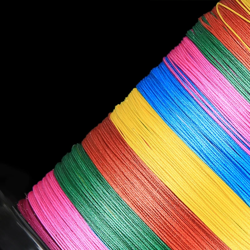 

Multicolored 1000m 8 Braided Woven Fishing Line Super Strong Pulling PE Fishing Wire Durable Wear-resistant Pesca Fishing Wire