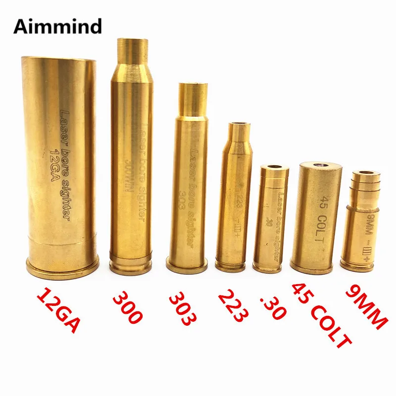 

Hunting Red Laser Boresighter CAL.223 .30 9MM 300 303.12GA .45COLT Cartridge Tactical Bore Sight Sighter