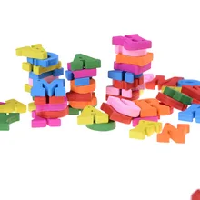 100 шт Горячая красочные прекрасный номер детские деревянные алфавитные фигуры обучающие игрушки