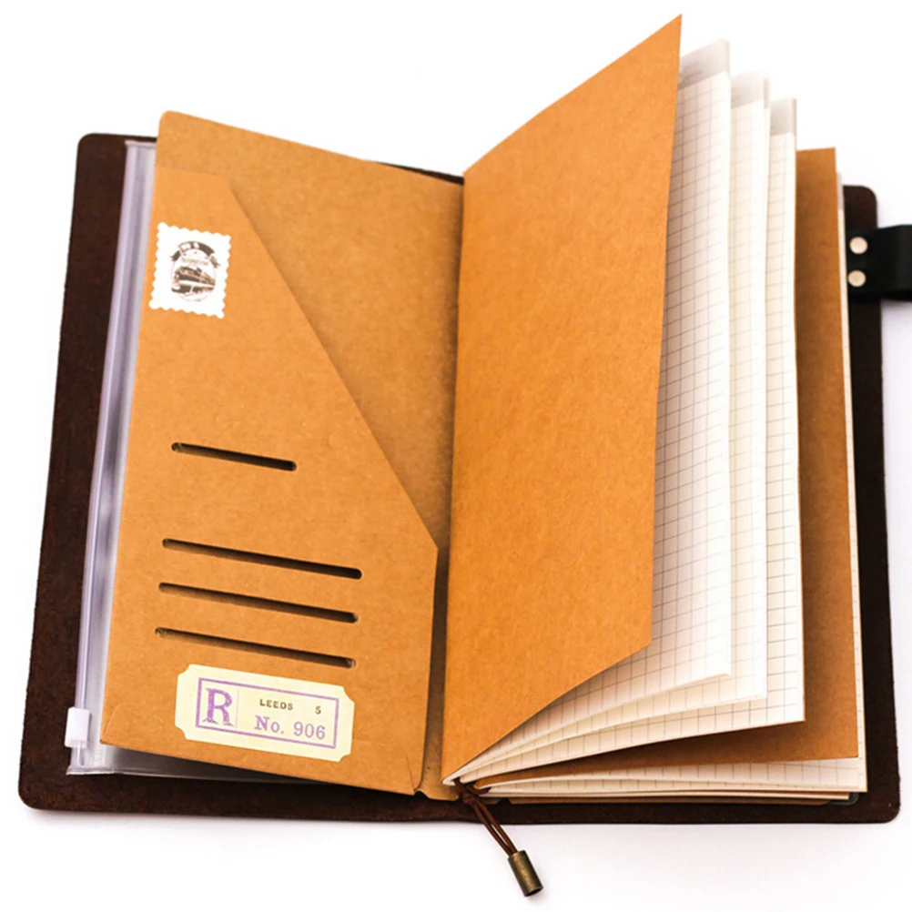 

Filler Papers Traveler's Notebook Kraft Paper Pocker Business Card Holder File Folder