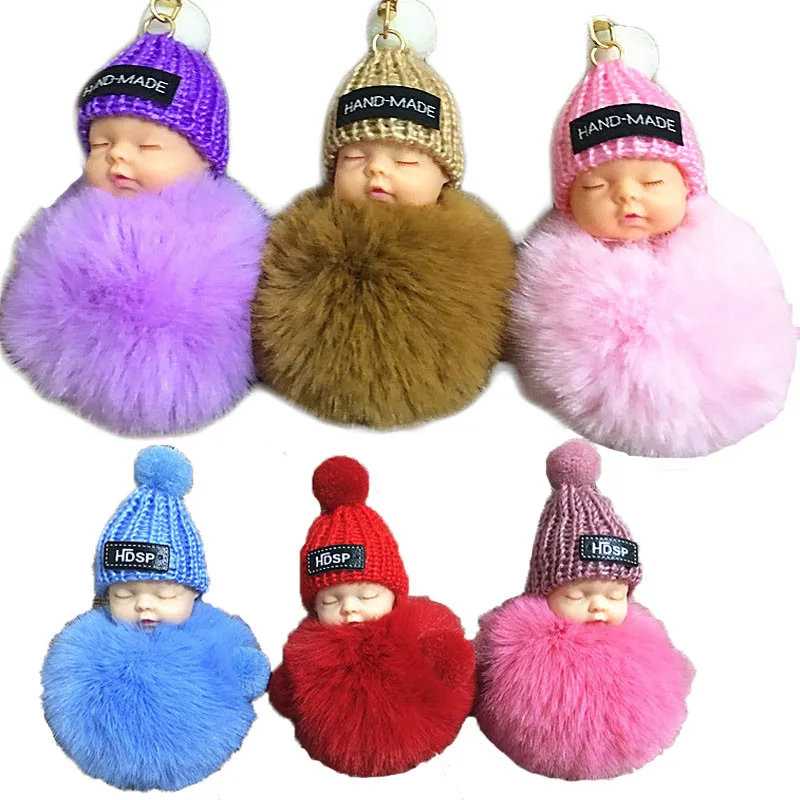 

Plush Baby Love Toy Decompression Baby Pendant Girl Bag Accessories Haha Doll Baby Hat Key Ring Toy Girl Gift