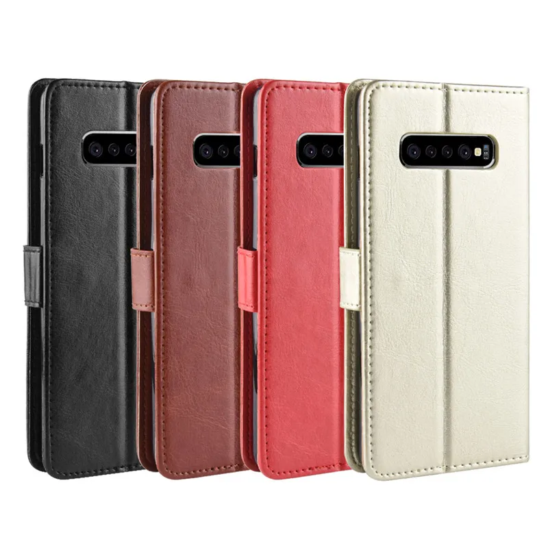 For Samsung Galaxy S10 Plus S10e case Flip style Leather Wallet Cover